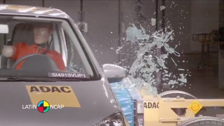 VW Up Brazil Latin NCAP rear view mirror