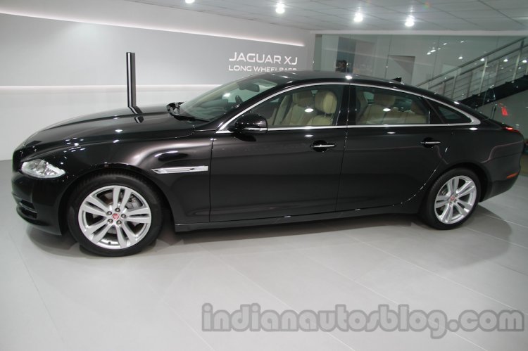 2014 Jaguar XJ side view at Auto Expo 2014