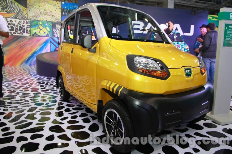 Bajaj RE60 Auto Expo 2014 front yellow