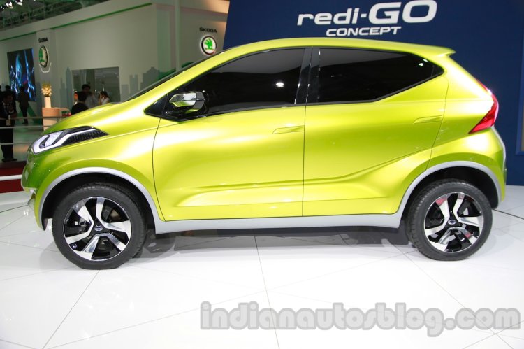 Datsun Redi-Go side at Auto Expo 2014