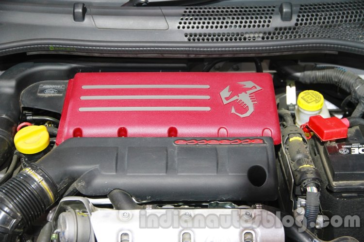 Fiat 500 Abarth engine bay at Auto Expo 2014