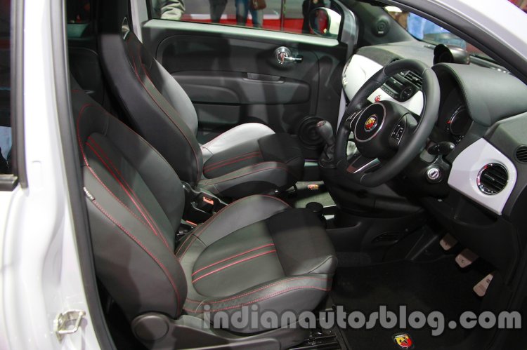 Fiat 500 Abarth front seats at Auto Expo 2014