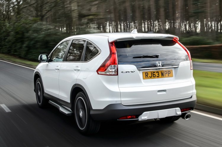 Honda CRV Black and White edition UK white rear