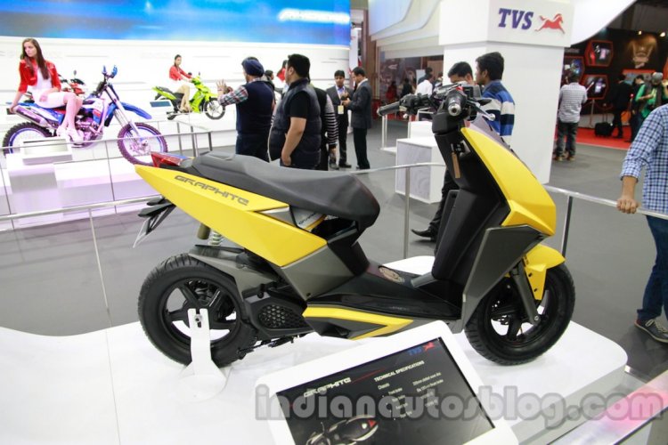 TVS Graphite concept rear three quarter live