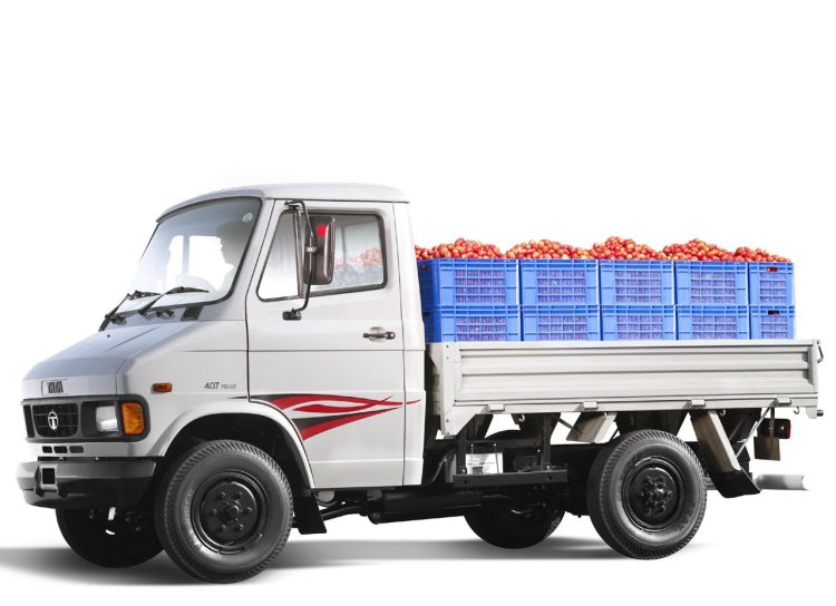 Tata 407 side profile press shot