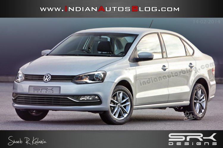 VW Vento facelift 2014 render