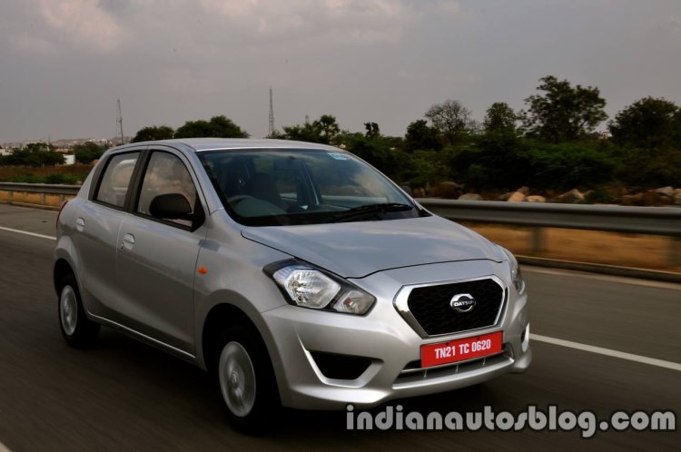 Datsun Go review front three quarter