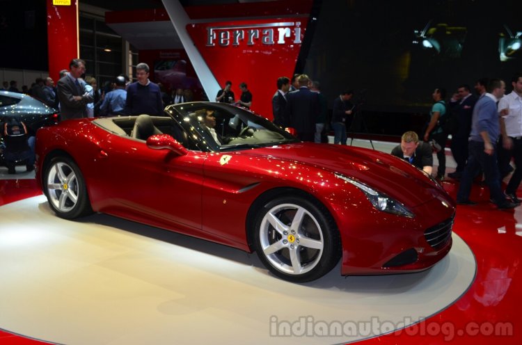 Ferrari California T front three quarters view at Geneva Motor Show
