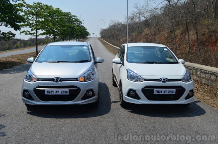 Hyundai Xcent Review petrol front