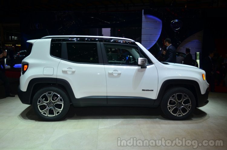 Jeep Renegade side at Geneva Motor Show 2014