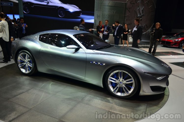 Maserati Alfieri Concept front three quarters view at Geneva Motor Show 2014