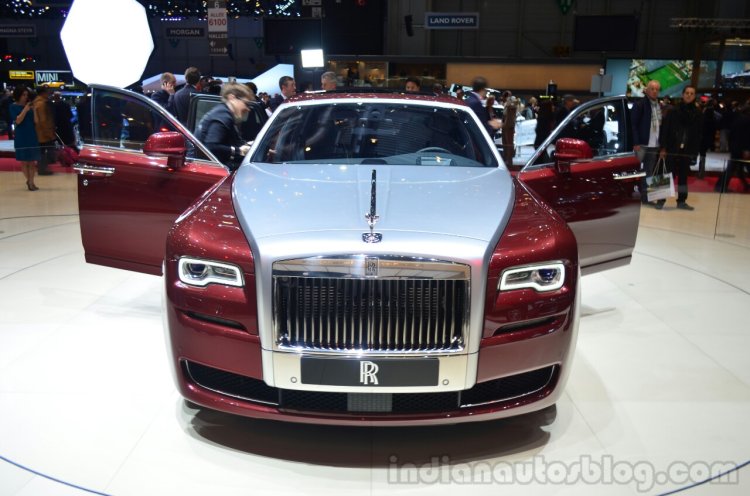 Rolls Royce Ghost Series II front with door open - Geneva Live