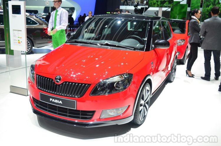 Skoda Fabia Monte Carlo front three quarter - Geneva Live
