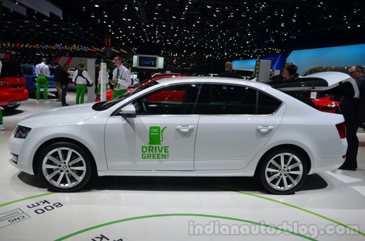 Skoda Octavia G-TEC side - Geneva Live