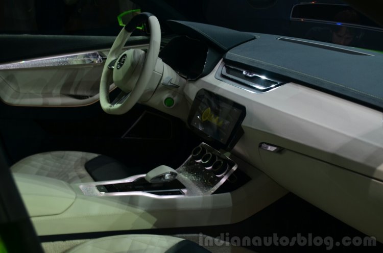 Skoda Vision C concept dashboard - Geneva Live
