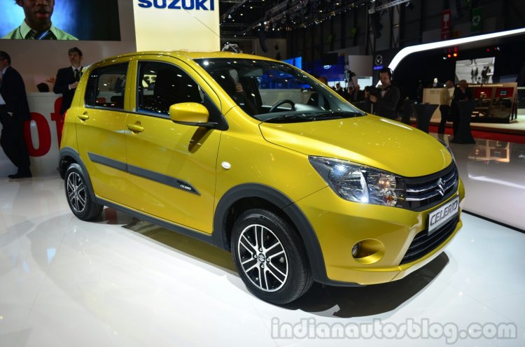 Suzuki Celerio AMT front three quarters at Geneva Motor Show