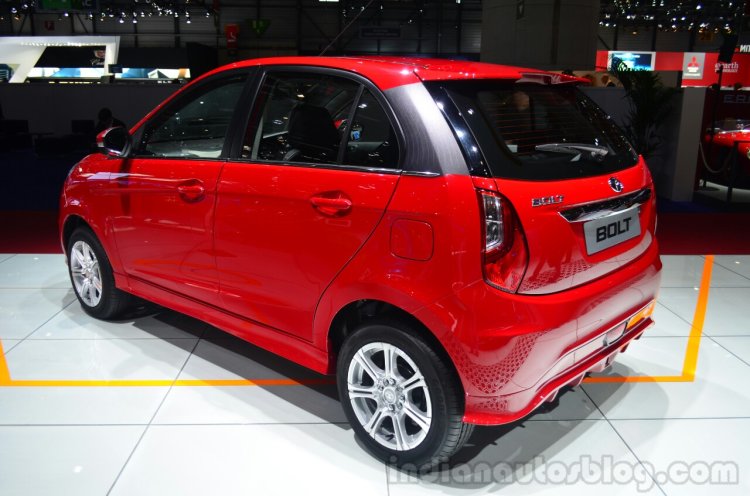 Tata Bolt rear three quarter - Geneva Live