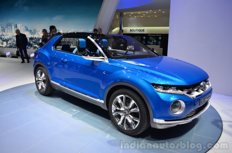 VW T-ROC Concept front three quarters at Geneva Motor Show