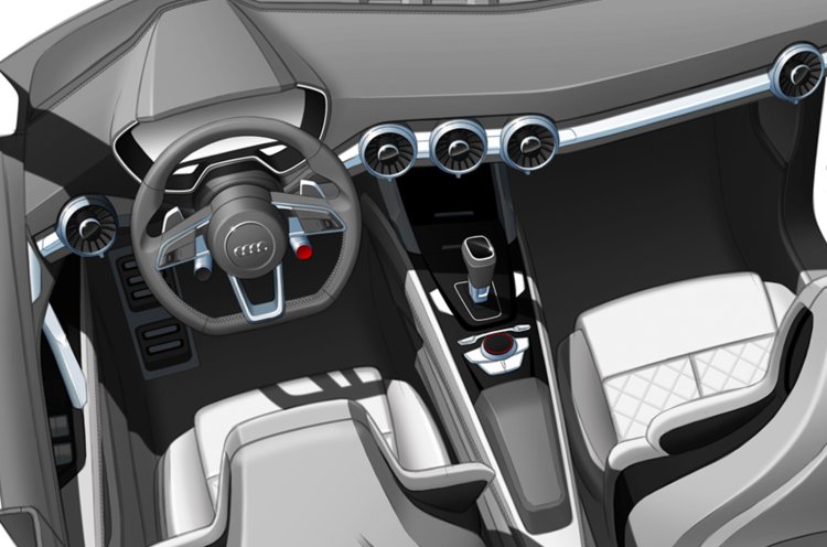 Audi compact SUV concept Beijing sketch steering