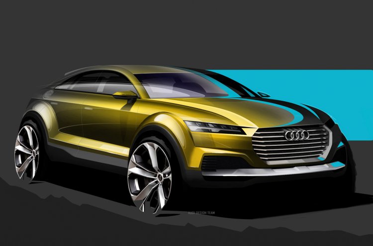 Audi compact SUV concept Beijing sketch