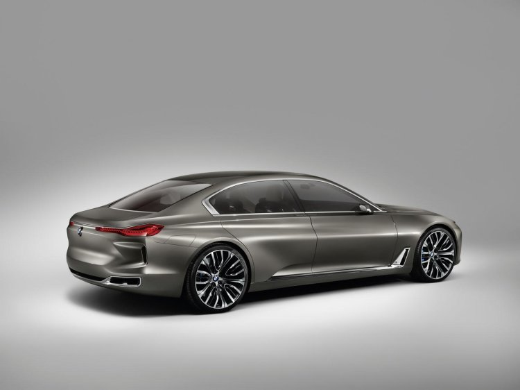 BMW Vision Future Luxury concept rear three quarters press image