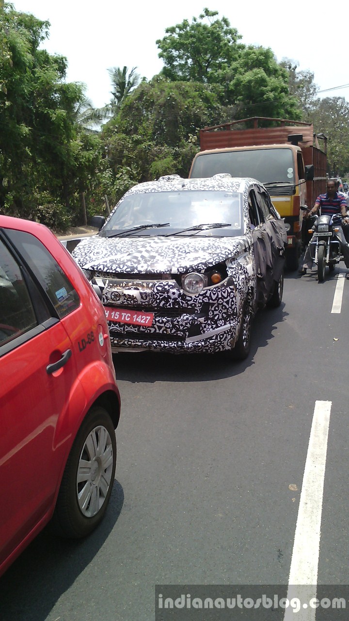 Mahindra S101 front spyshot