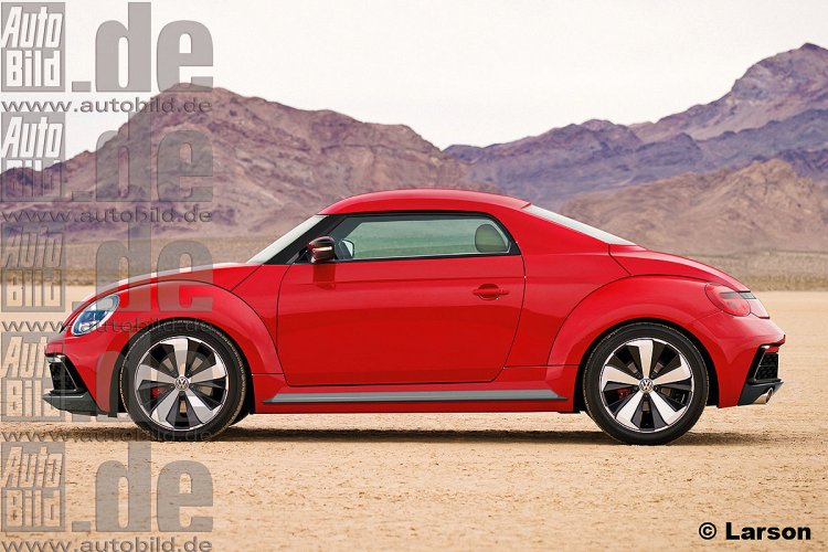 VW Beetle coupe rendering