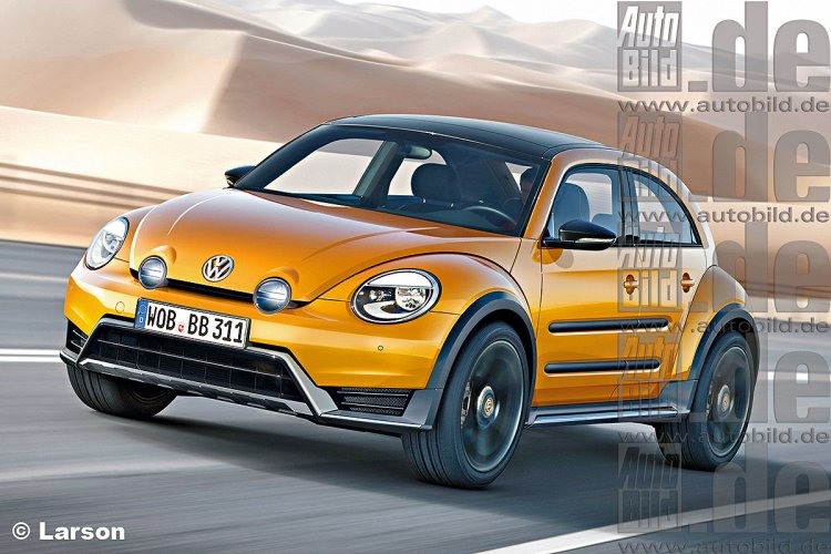 VW Beetle crossover rendering