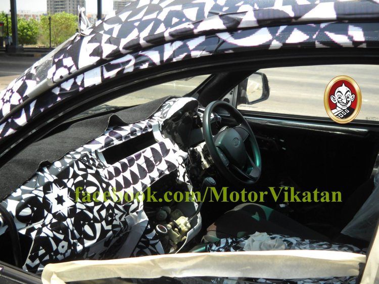 Spied Mahindra S101 in Chennai interiors