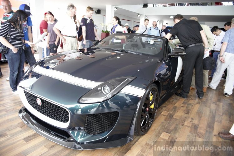 Jaguar Project 7 front three quarter at 2014 Goodwood Festival of Speed