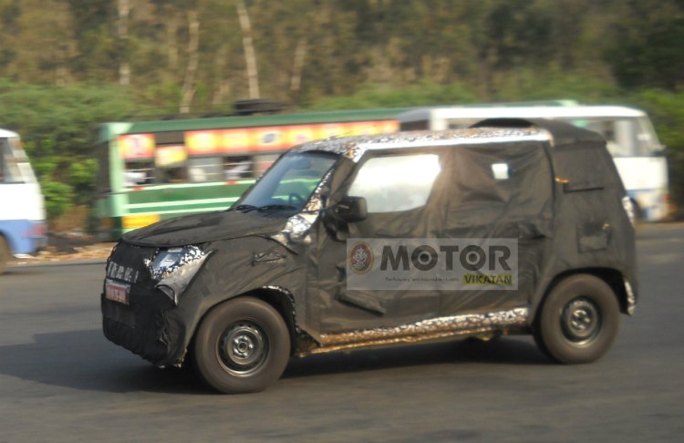 Profile 2016 Mahindra Bolero spied without spare wheel