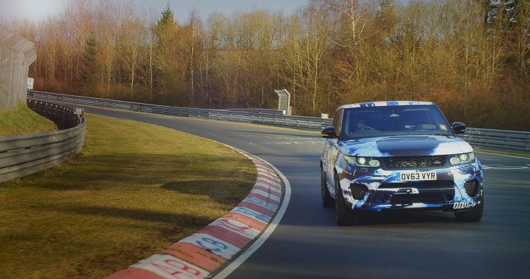 Range Rover Sport SVR prototype press shot front