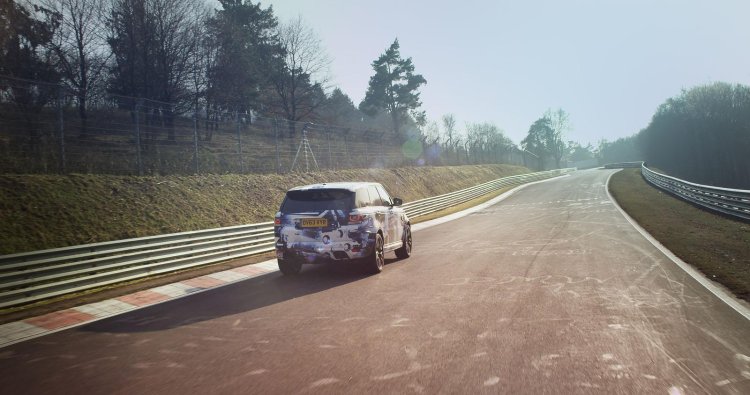 Range Rover Sport SVR prototype press shot rear quarter