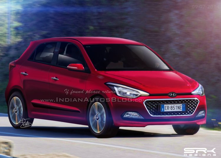 2015 Hyundai i20 rendering front three quarters IAB