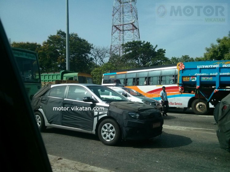 2015 Hyundai i20 spied front three quarters