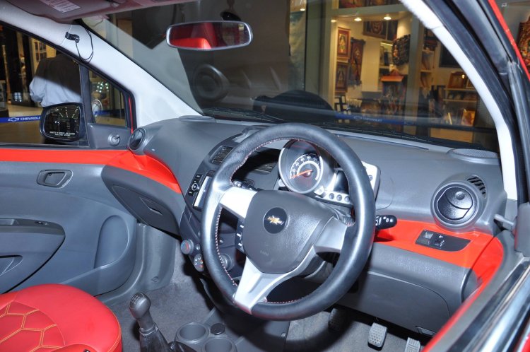 Chevrolet Beat Manchester United Edition live shot dash