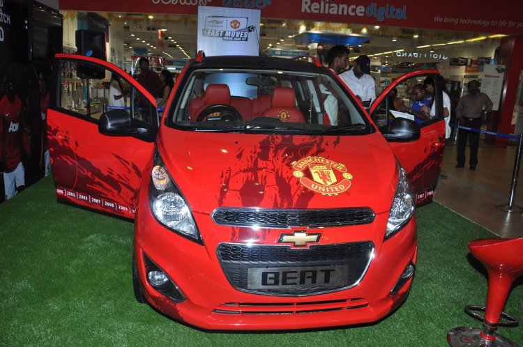 Chevrolet Beat Manchester United Edition live shot front