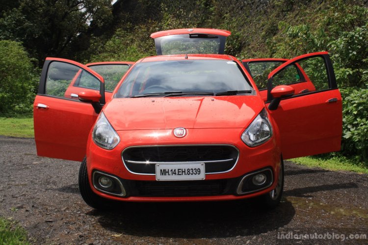 Fiat Punto Evo Sport 90 HP diesel review front with doors open