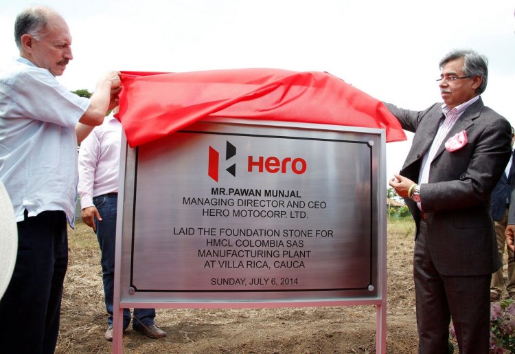 Hero Motocorp Colombia factory foundation stone laying ceremony