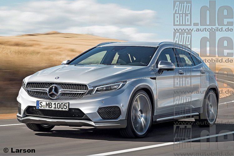 Mercedes GLA Coupe rendering