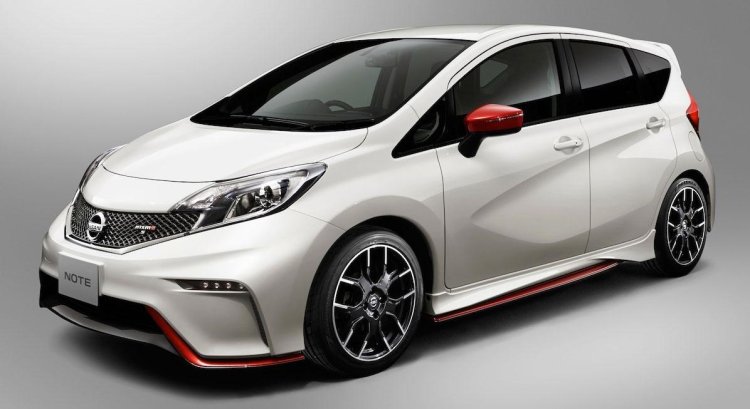Nissan Note NISMO front three quarters press image