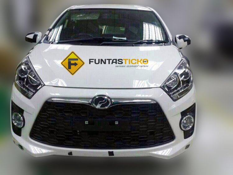 Perodua Axia small car spied front