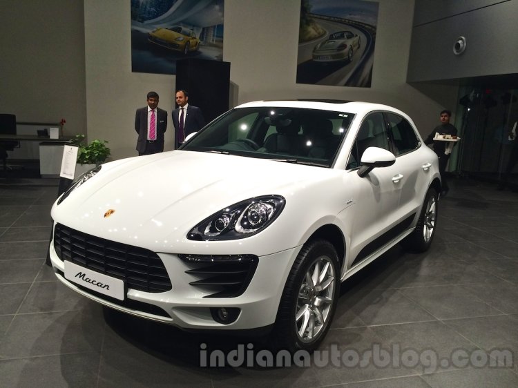 Porsche Macan front three quarters in India