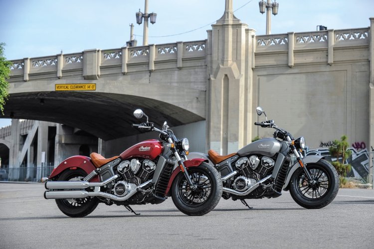 2015 Indian Scout Red and Silver