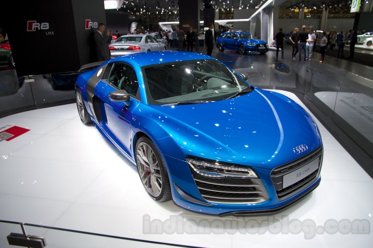 Audi R8 LMX front right three quarter at the 2014 Moscow Motor Show