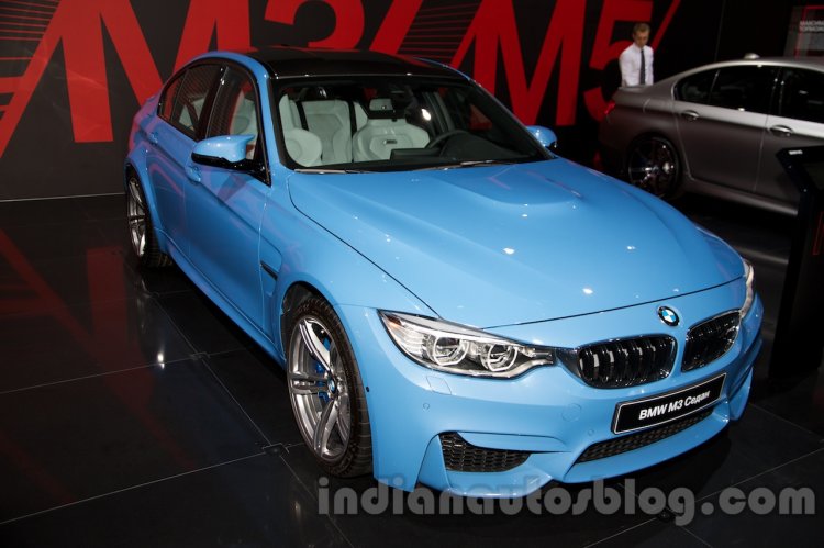 BMW M3 Sedan at the 2014 Moscow Motor Show front quarter