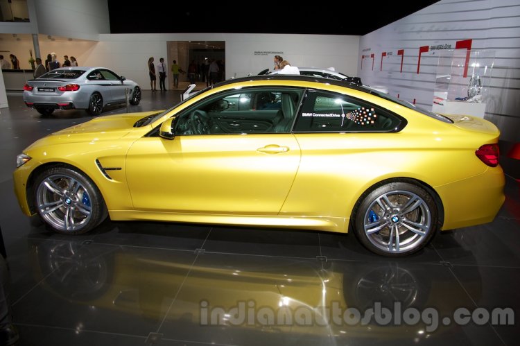 BMW M4 Coupe at the 2014 Moscow Motor Show side