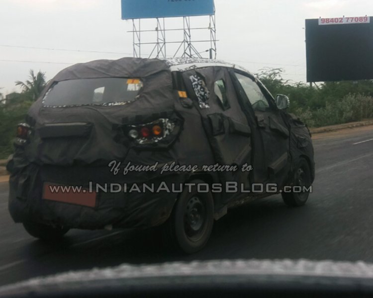 Mahindra S101 spied in Chennai rear