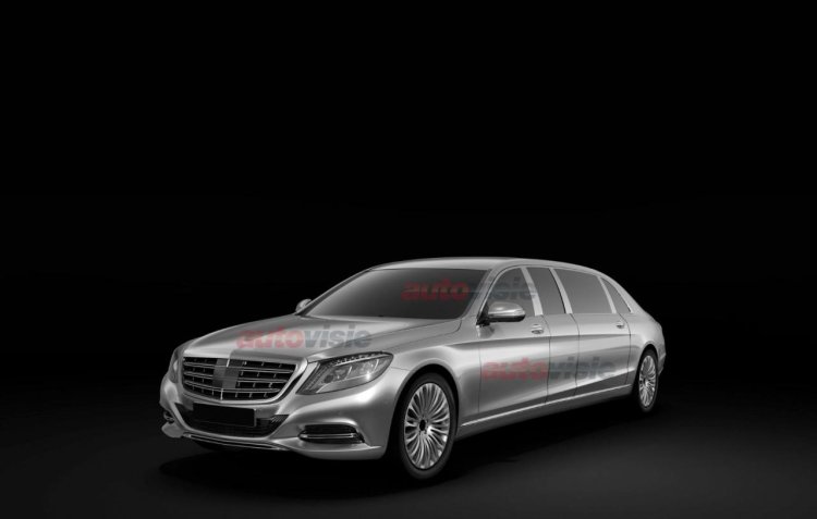 Mercedes S Class Pullman front three quarters patent leak