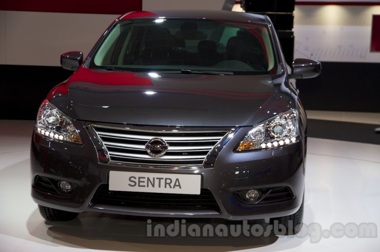Nissan Sentra at the 2014 Moscow Motor Show front